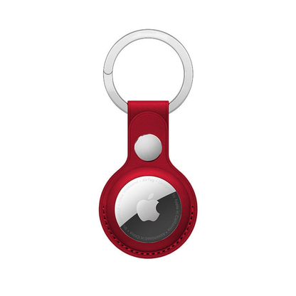 Husa Leather - AirTag - Red