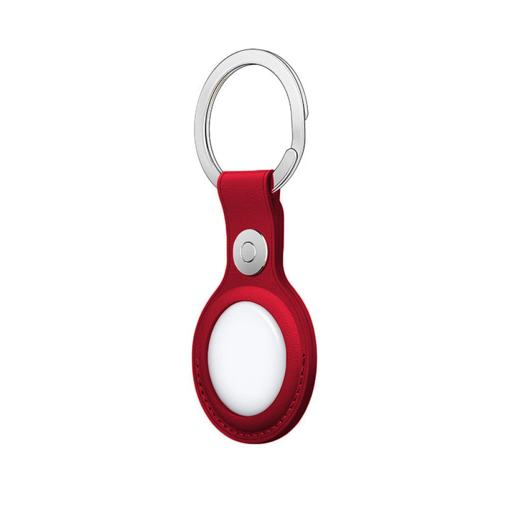 Husa Leather - AirTag - Red