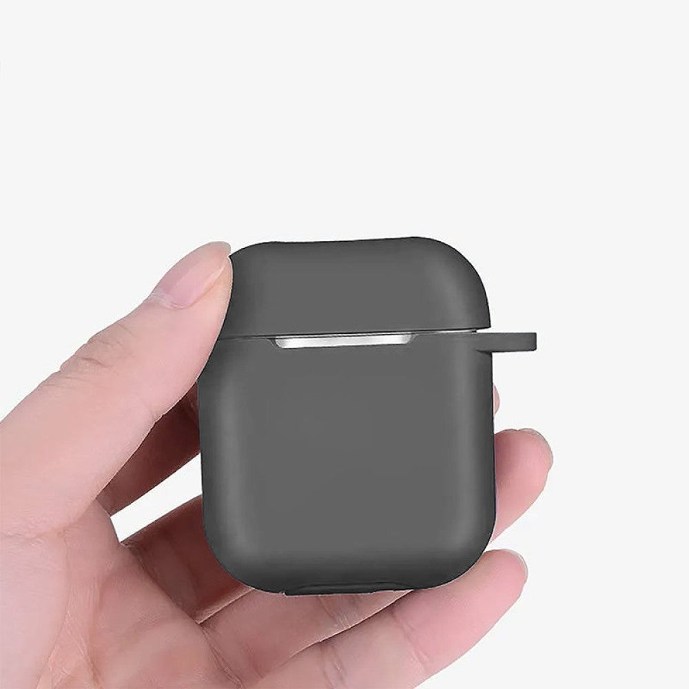 Soft Silicone Case - AirPods 1/2 - Dark Gray