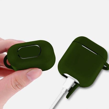 Husa Soft Silicone - AirPods 1/2 - Dark Green