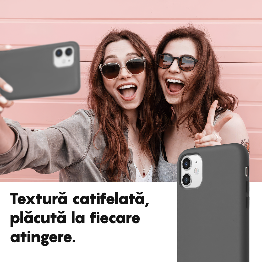Husa Soft Silicone - iPhone 11 - Dark Gray