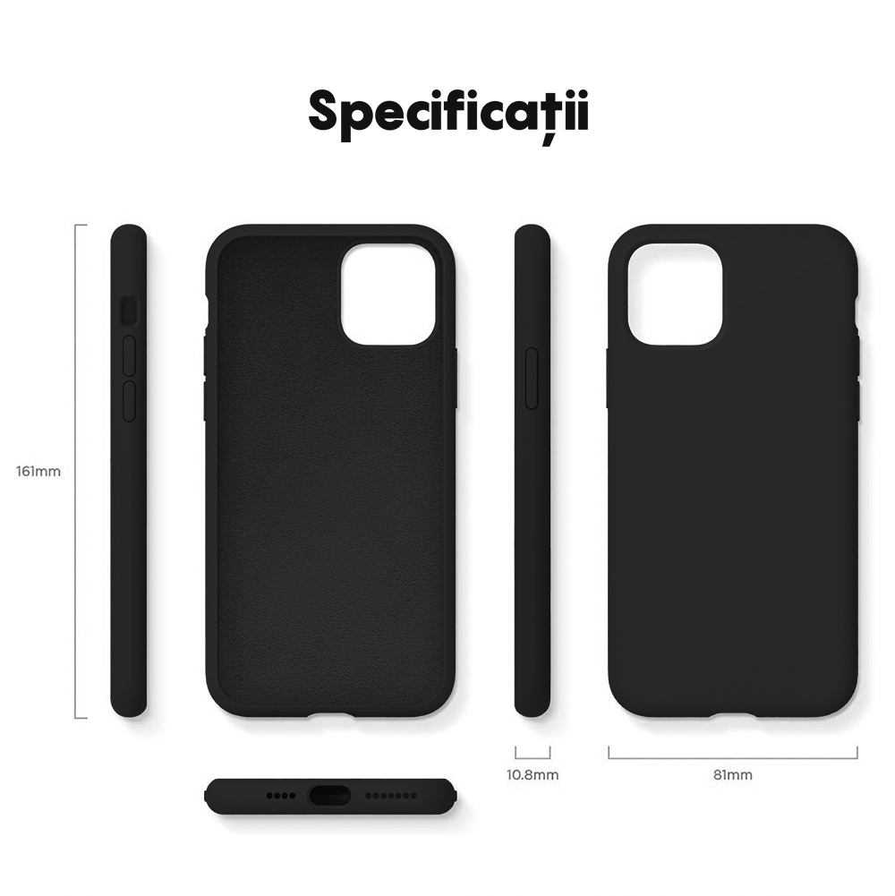 Husa Soft Silicone - iPhone 11 - Negru