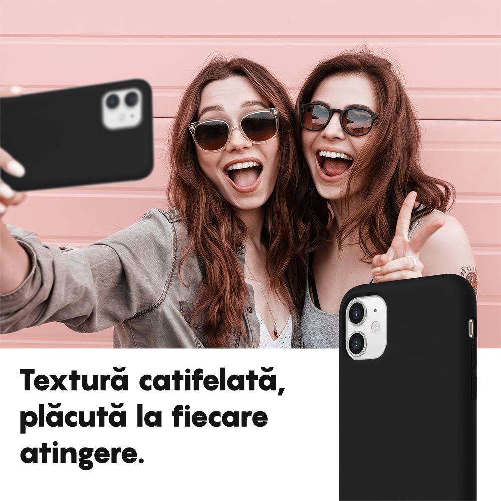 Husa Soft Silicone - iPhone 11 - Negru