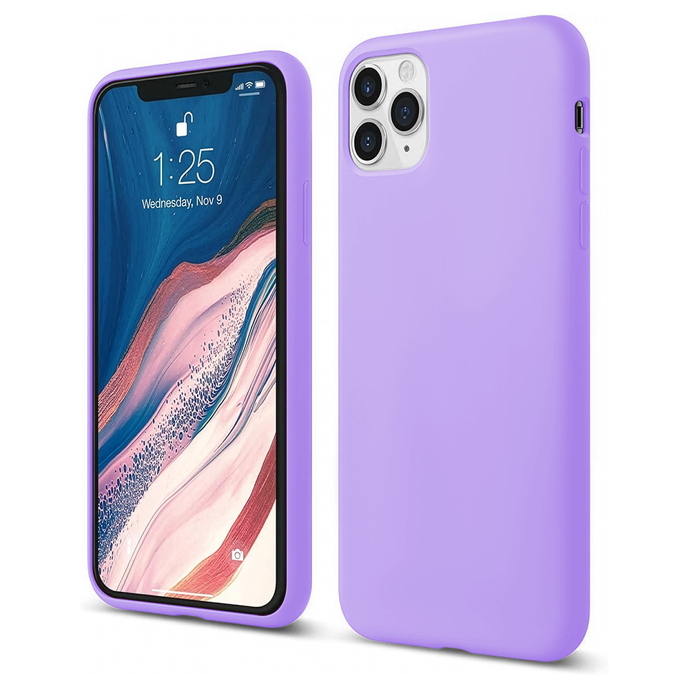 Husa Soft Silicone - iPhone 11 Pro Max - Light Lilac