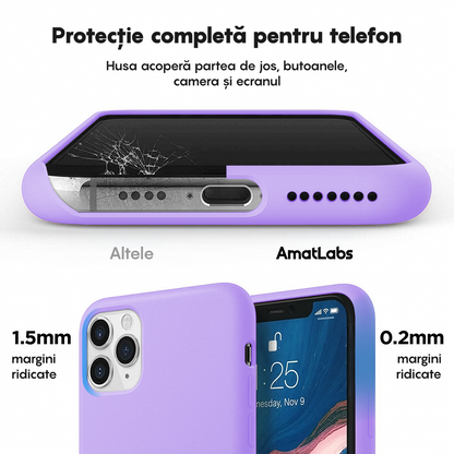 Husa Soft Silicone - iPhone 11 Pro Max - Light Lilac