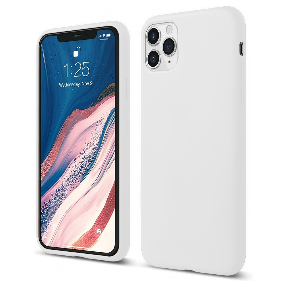 Husa Soft Silicone - iPhone 11 Pro Max - Alb