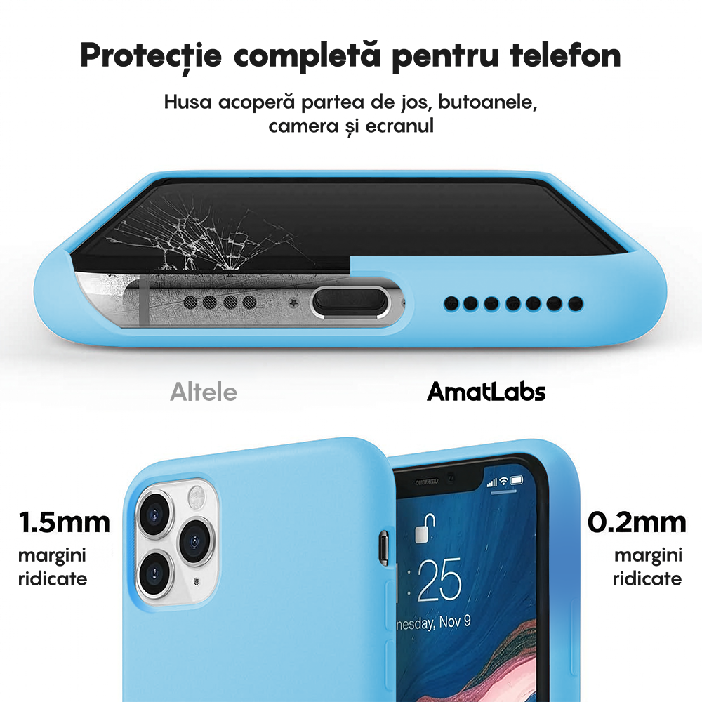 Soft Silicone Case - iPhone 11 Pro - Cadet Blue