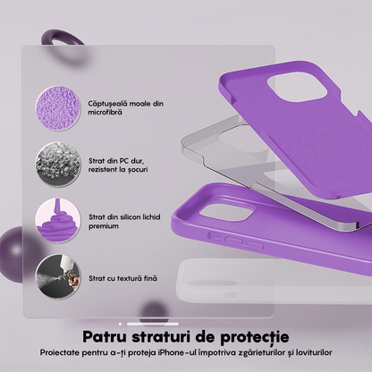 Husa Soft Silicone - iPhone 12/12 Pro - Light Purple