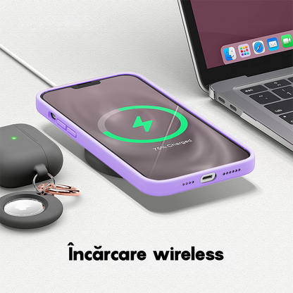 Husa Soft Silicone - iPhone 12/12 Pro - Light Lilac