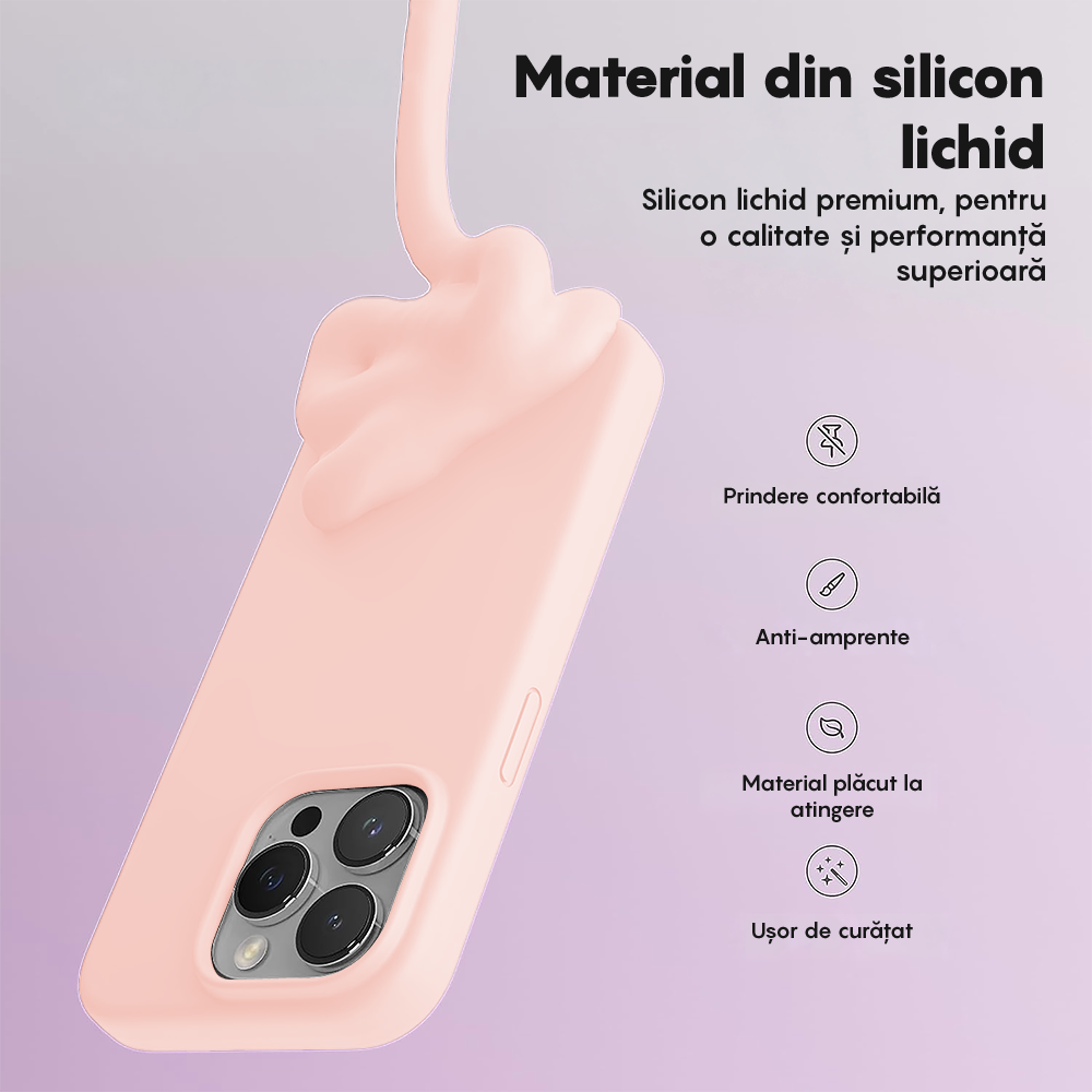 Husa Soft Silicone - iPhone 12 Mini - Pink Sand