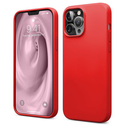 Soft Silicone Case - iPhone 12 Pro Max - Red