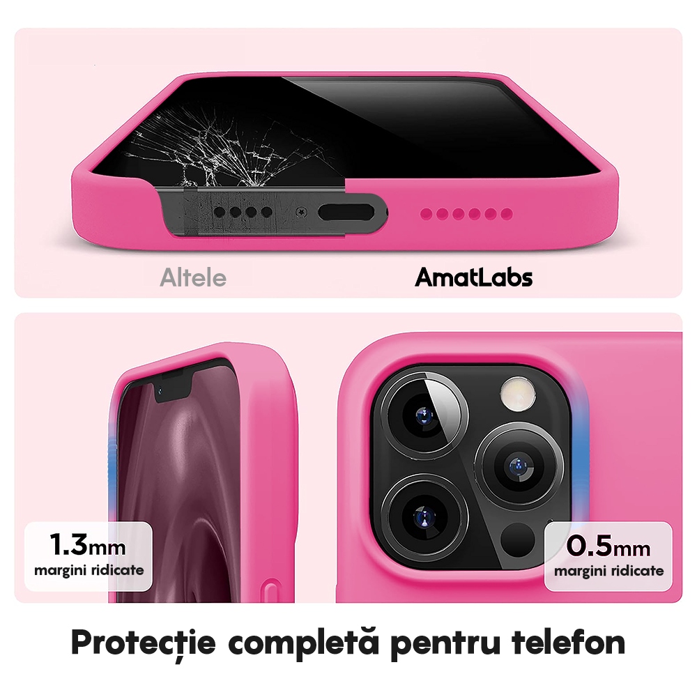Husa Soft Silicone - iPhone 12 Pro Max - Fuchsia