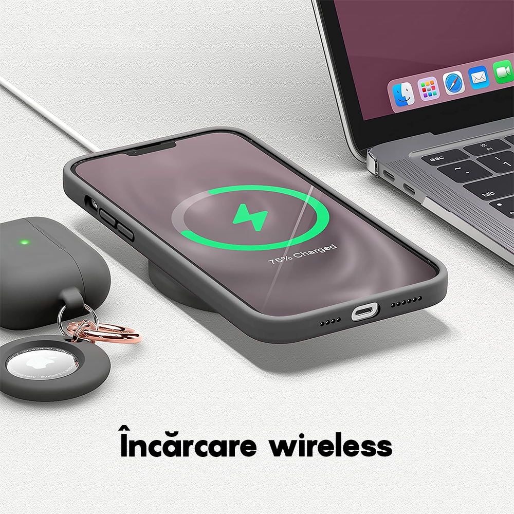 Husa Soft Silicone - iPhone 13 - Dark Gray