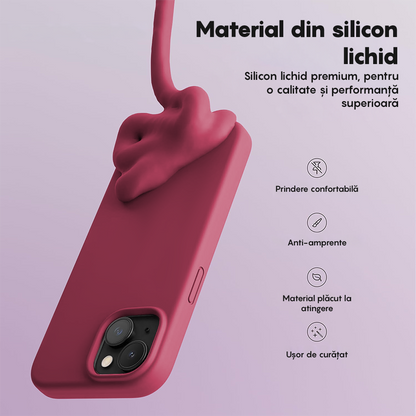 Husa Soft Silicone - iPhone 13 - Burgundy