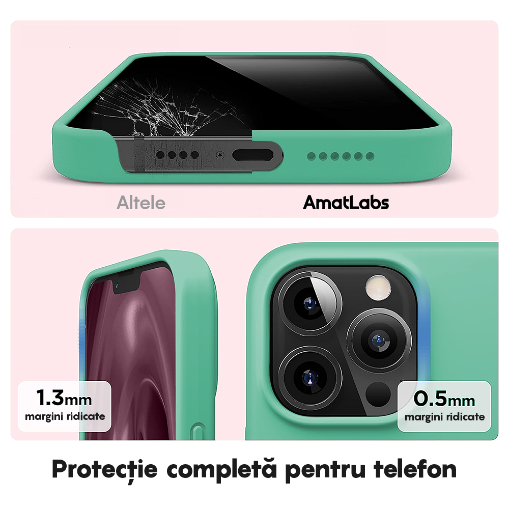 Husa Soft Silicone - iPhone 13 Pro Max - Webster Green
