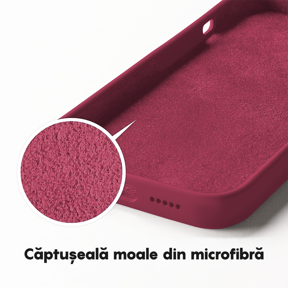 Husa Soft Silicone - iPhone 13 Pro Max - Burgundy