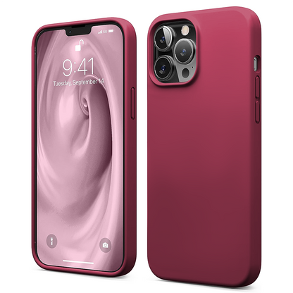 Soft Silicone Case - iPhone 13 Pro - Burgundy
