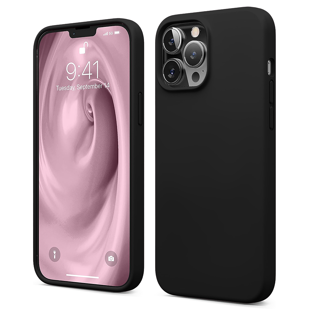 Husa Soft Silicone - iPhone 13 Pro - Negru