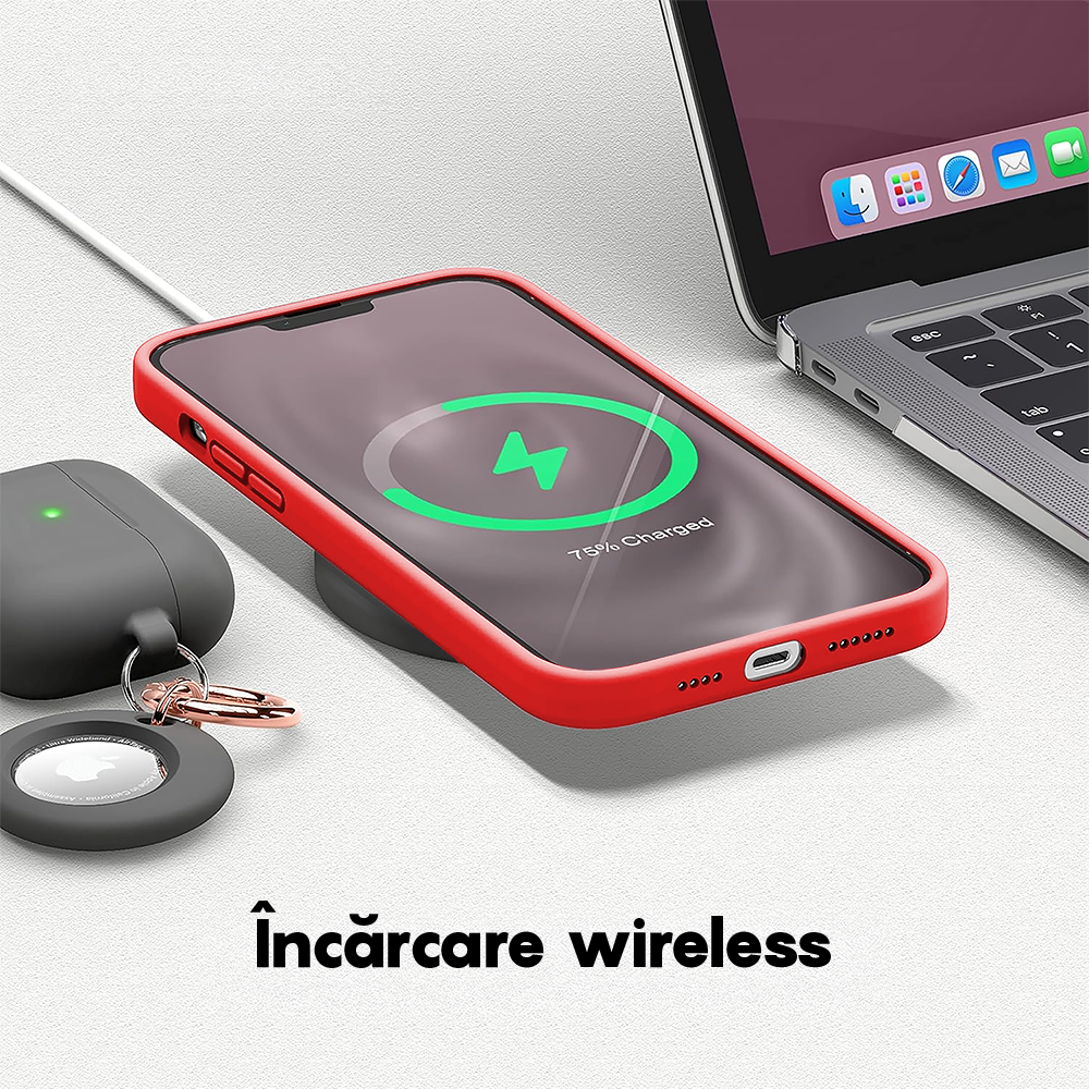 Husa Soft Silicone - iPhone 14 - Rosu
