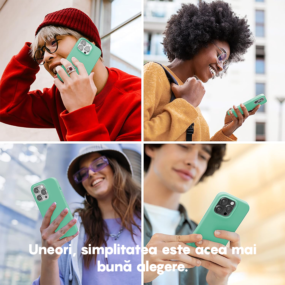 Husa Soft Silicone - iPhone 14 - Webster Green