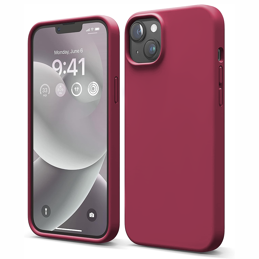 Husa Soft Silicone - iPhone 14 - Burgundy