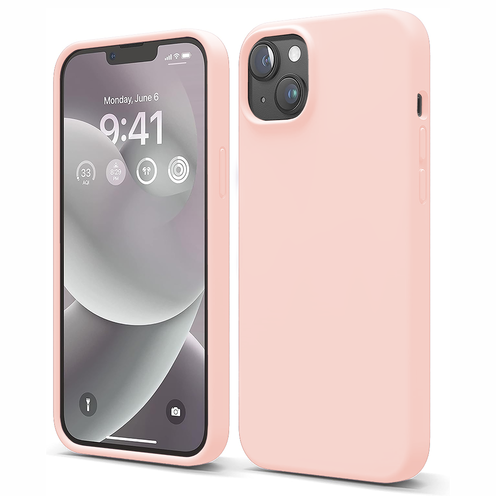 Husa Soft Silicone - iPhone 14 - Pink Sand