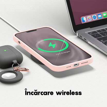 Husa Soft Silicone - iPhone 14 - Pink Sand