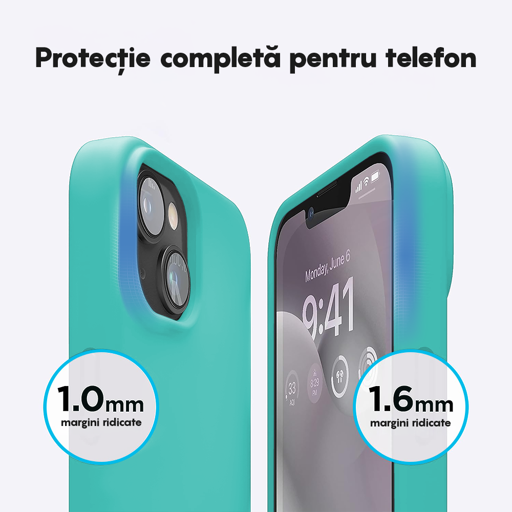 Husa Soft Silicone - iPhone 14 Plus - Turqoise