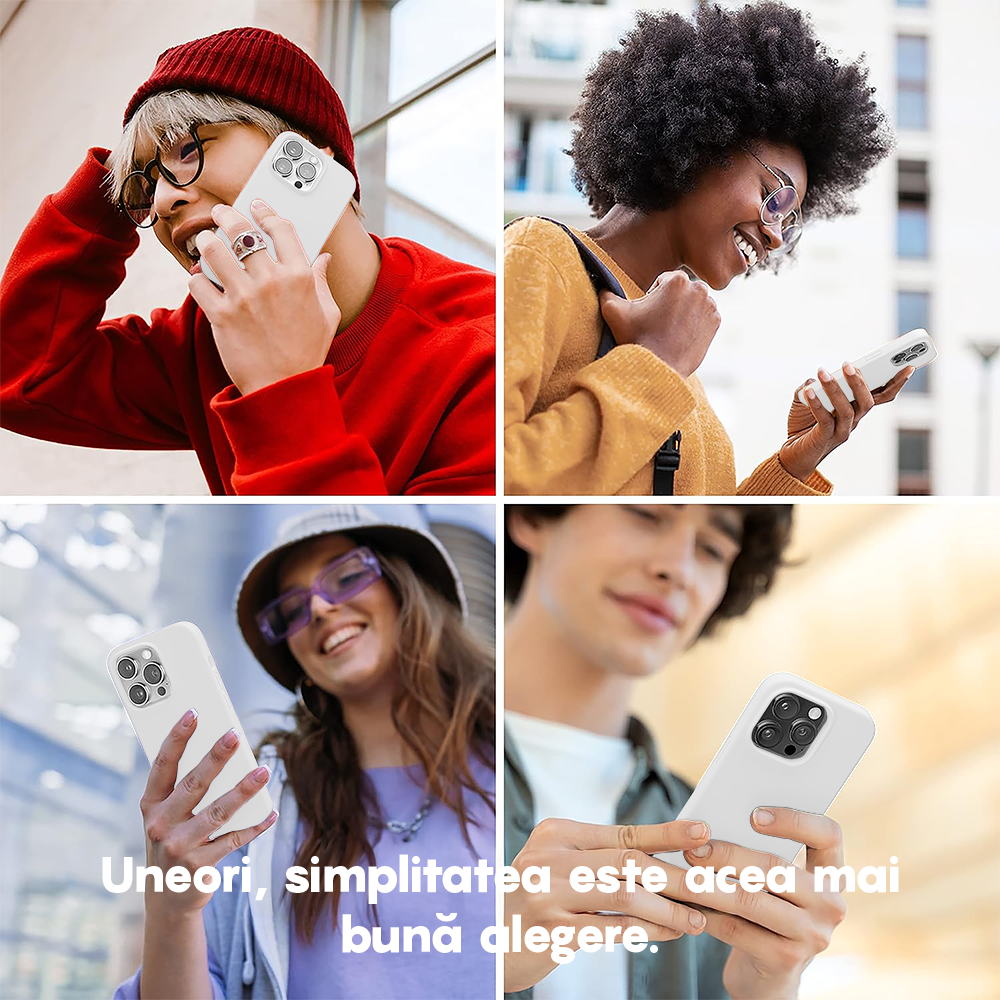 Husa Soft Silicone - iPhone 14 Plus - Alb