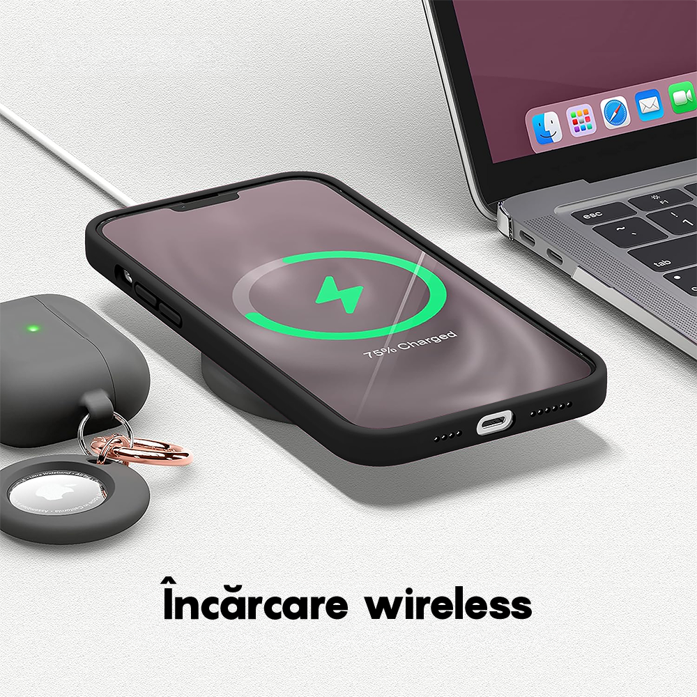 Husa Soft Silicone - iPhone 14 Plus - Negru