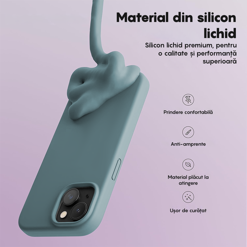 Husa Soft Silicone - iPhone 14 Plus - Midnight Blue