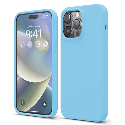 Husa Soft Silicone - iPhone 14 Pro Max - Cadet Blue