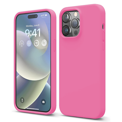 Soft Silicone Case - iPhone 14 Pro Max - Fuchsia