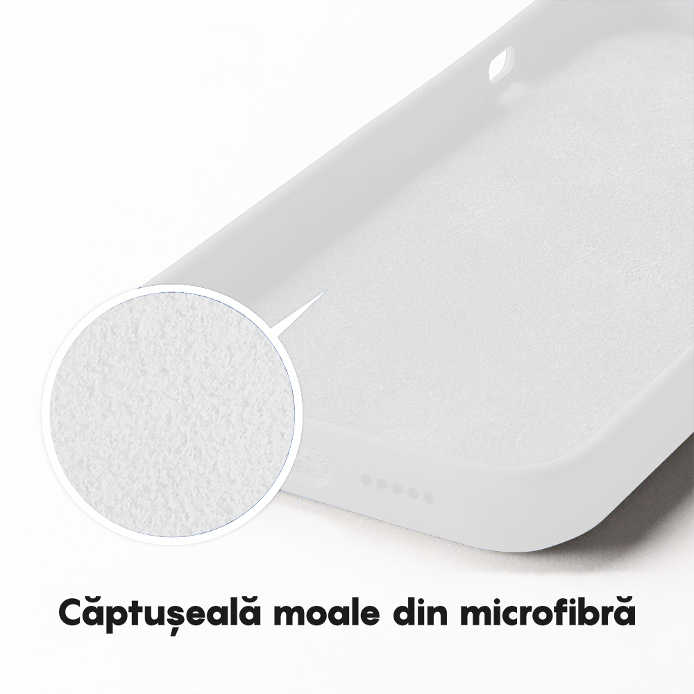 Husa Soft Silicone - iPhone 14 Pro Max - Alb