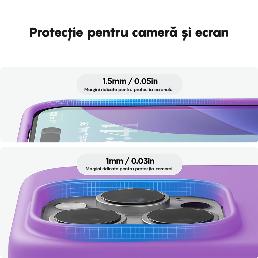 Husa Soft Silicone - iPhone 14 Pro - Light Purple