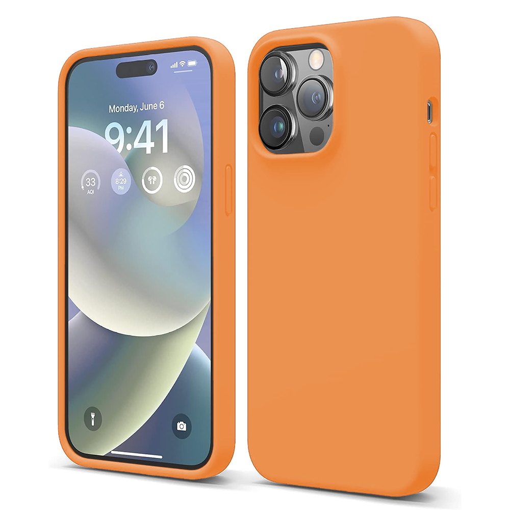 Husa Soft Silicone - iPhone 14 Pro - Nectarine