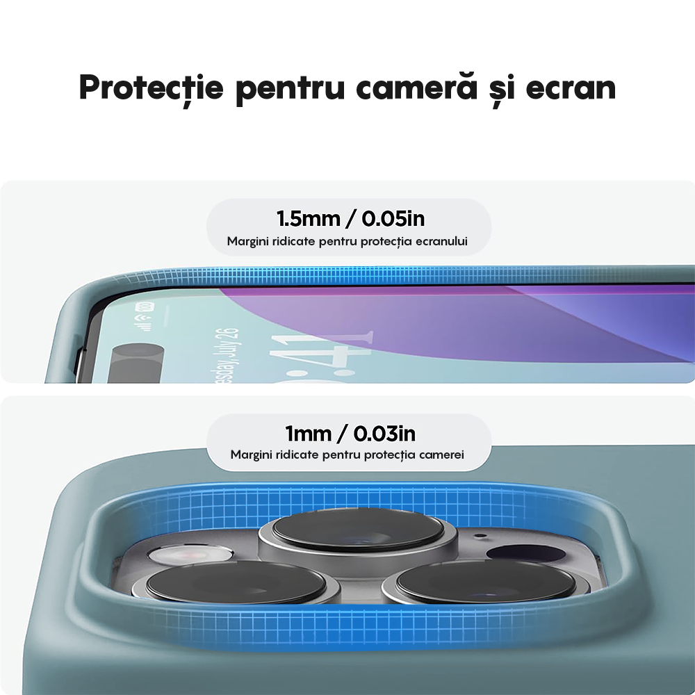 Husa Soft Silicone - iPhone 14 Pro - Midnight Blue