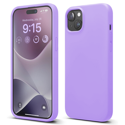 Husa Soft Silicone - iPhone 15 - Light Lilac