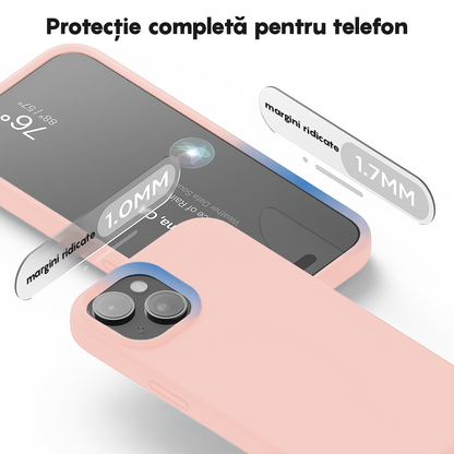 Husa Soft Silicone - iPhone 15 - Pink Sand