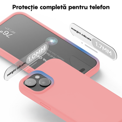 Husa Soft Silicone - iPhone 15 Plus - Roz