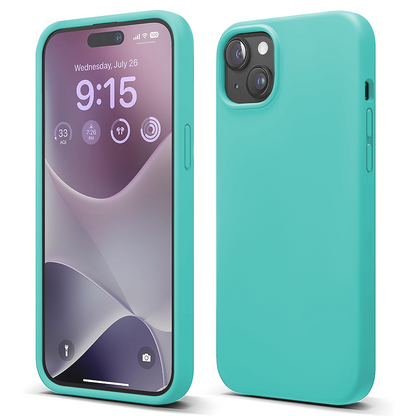 Soft Silicone Case - iPhone 15 Plus - Turquoise