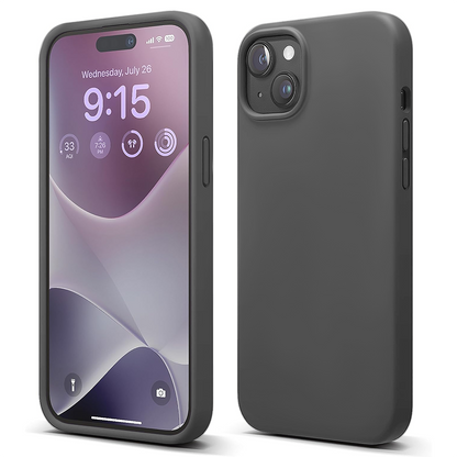 Husa Soft Silicone - iPhone 15 Plus - Dark Grey