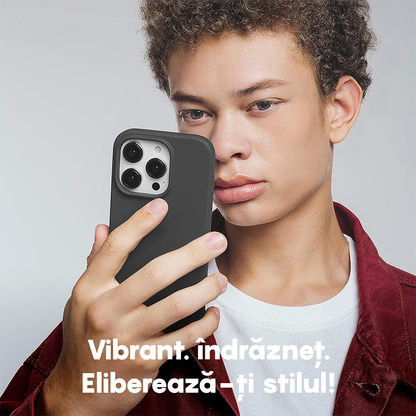 Husa Soft Silicone - iPhone 15 Plus - Dark Grey
