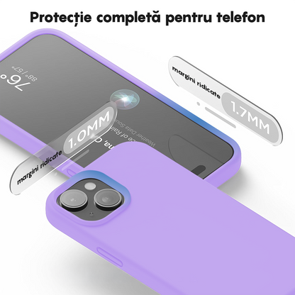 Husa Soft Silicone - iPhone 15 Plus - Light Lilac