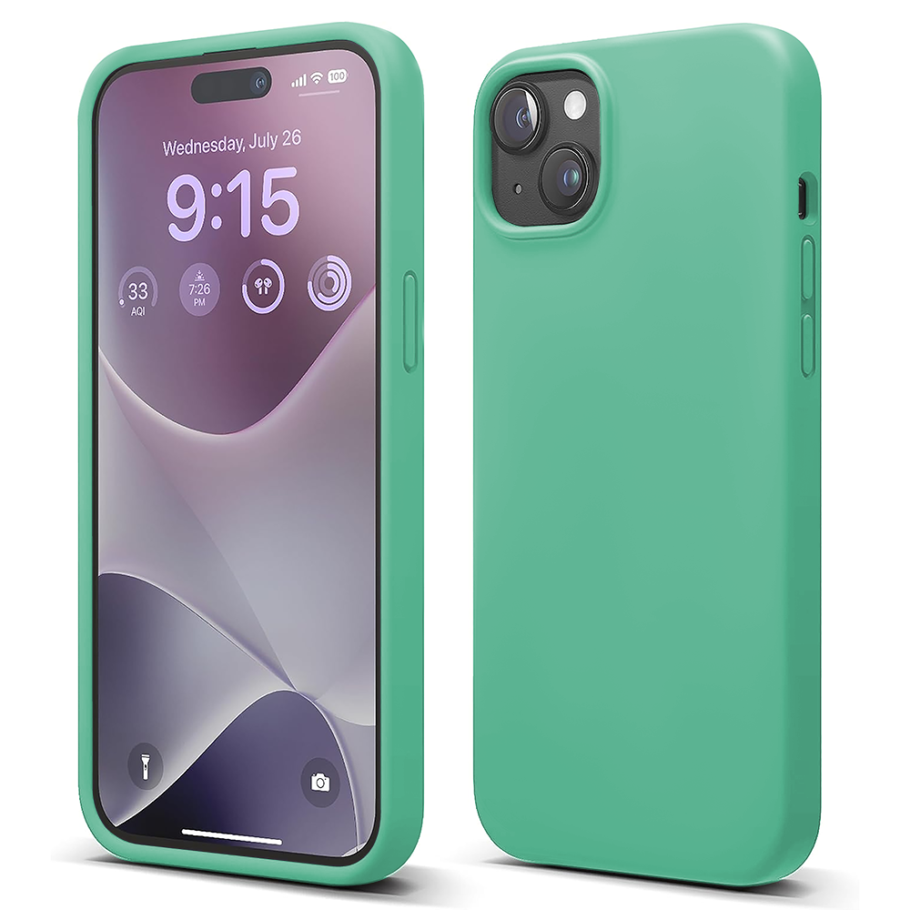 Husa Soft Silicone - iPhone 15 Plus - Webster Green