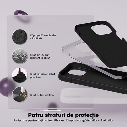 Husa Soft Silicone - iPhone 15 Plus - Negru