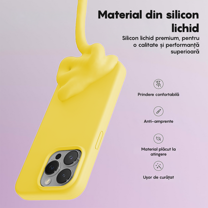 Husa Soft Silicone - iPhone 15 Pro Max - Galben