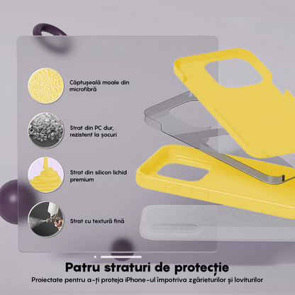 Husa Soft Silicone - iPhone 15 Pro Max - Galben