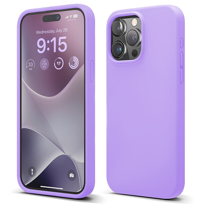 Husa Soft Silicone - iPhone 15 Pro Max - Light Lilac