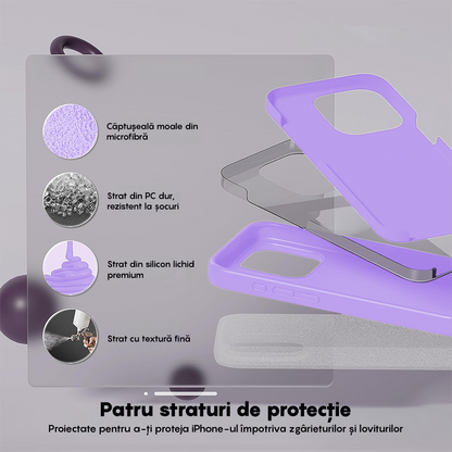 Husa Soft Silicone - iPhone 15 Pro Max - Light Lilac